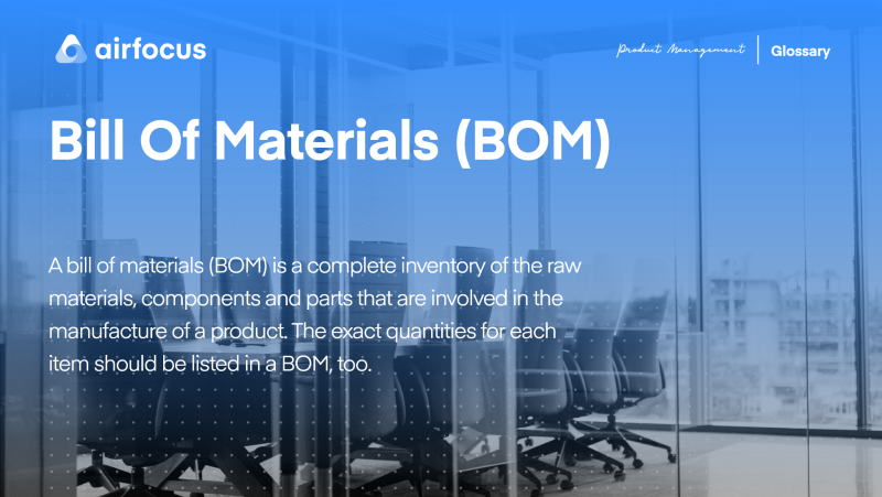 What Is a Bill Of Materials (BOM)