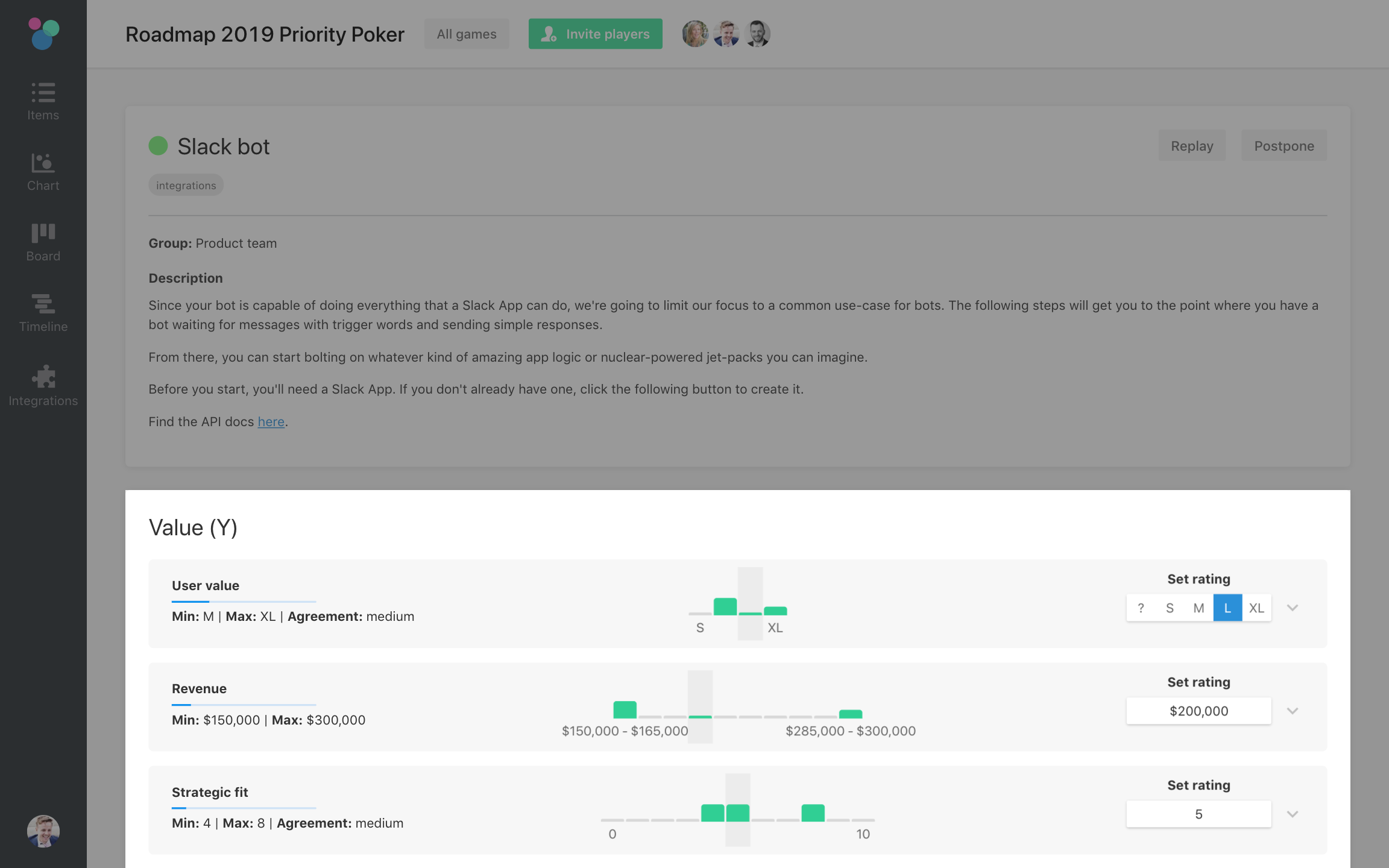 airfocus priority poker estimations