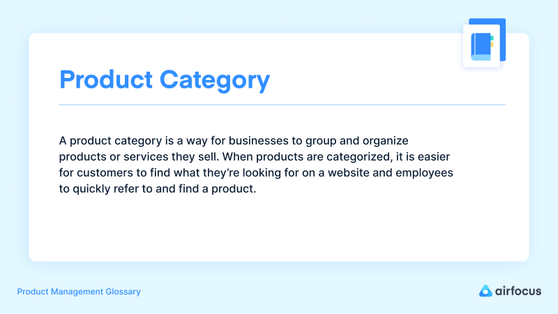 Product Category definition