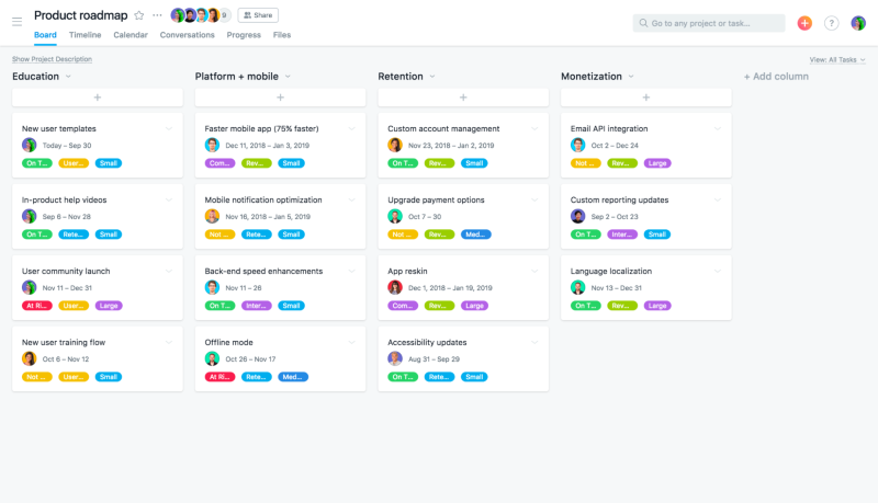 Asana vs. ProductPlan