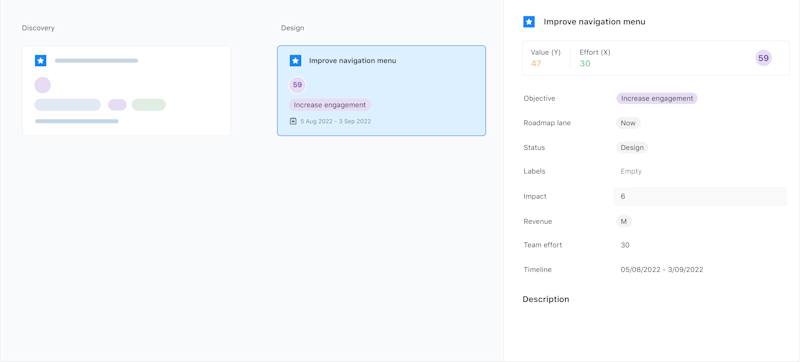 airfocus product management template kanban workflow