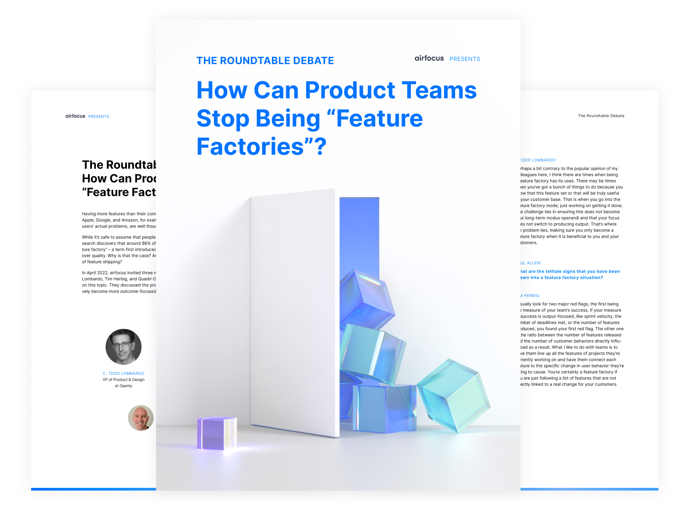 airfocus eBook: Roundtable debate report: How can product teams stop being “feature factories”? - information