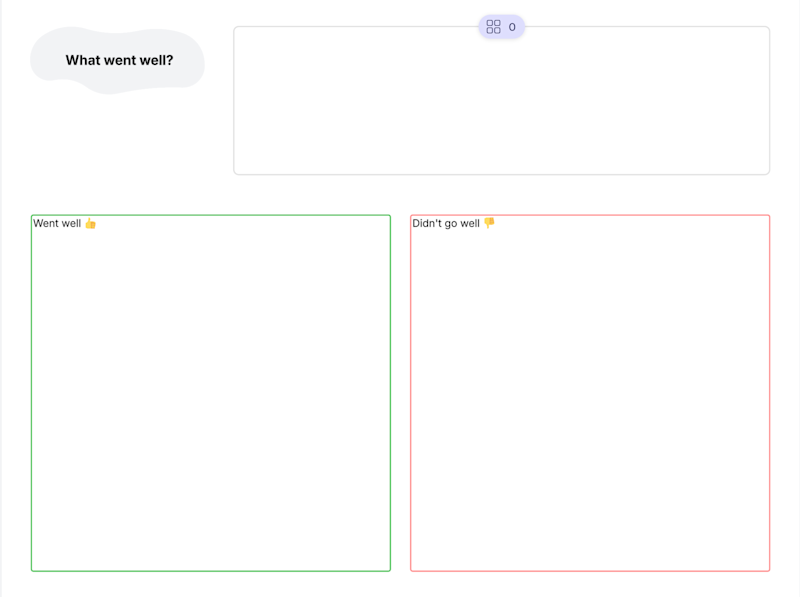 Lucid What went well retrospective template