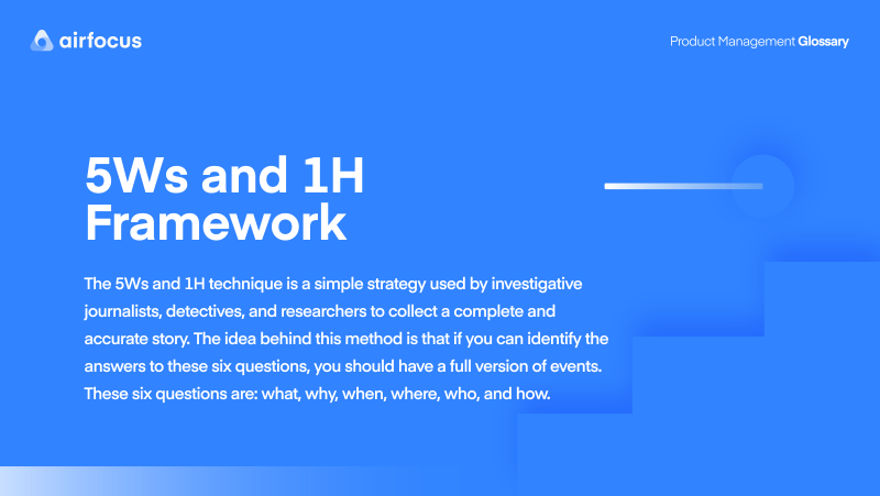 5Ws and 1H framework