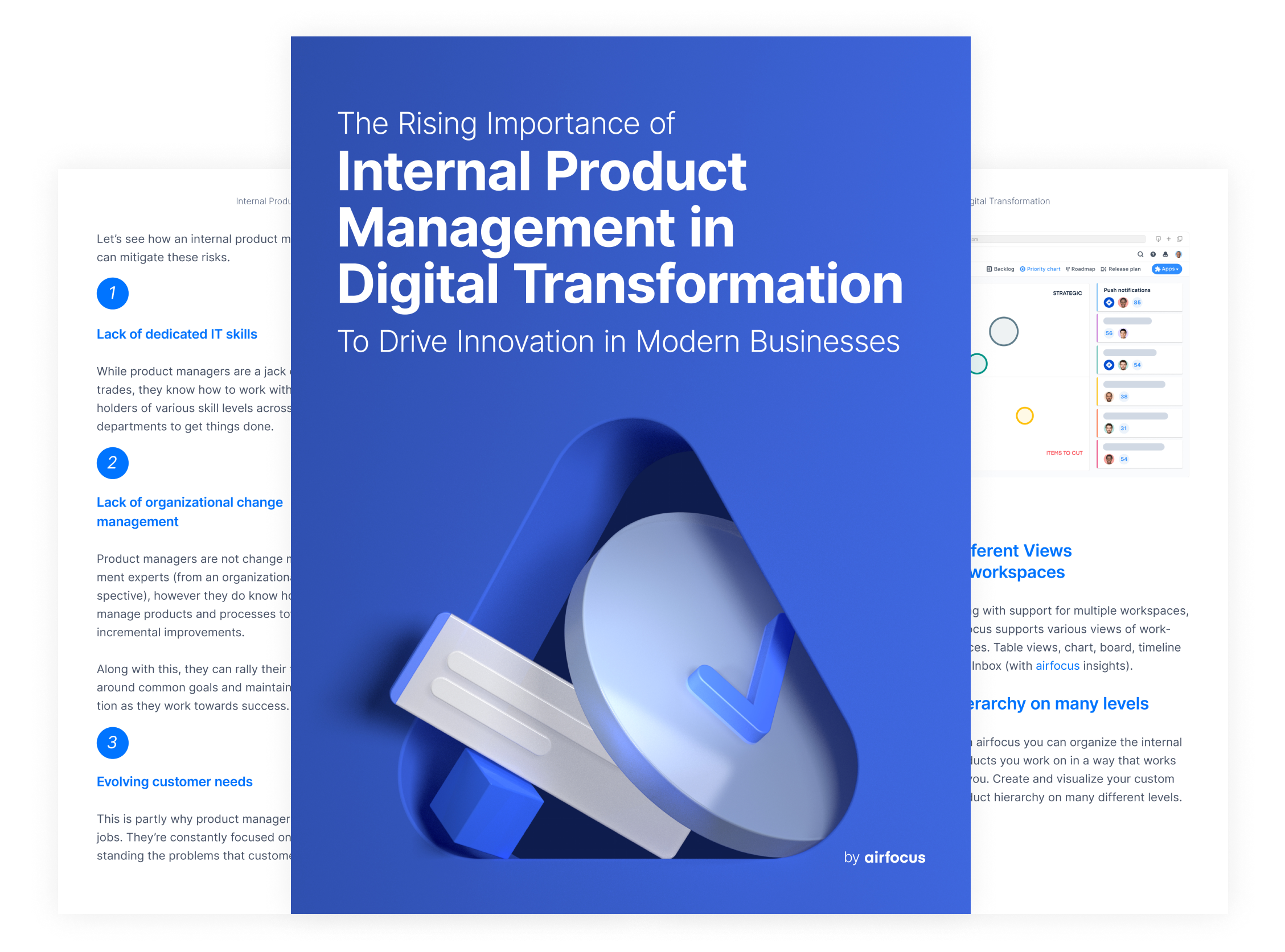 airfocus eBook: Internal product management in digital transformation - information