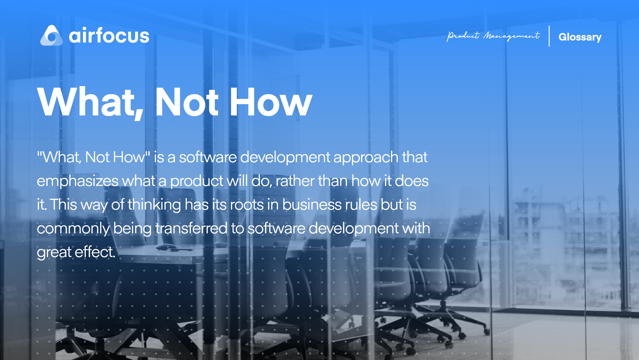 What Is What Not How? What Not How Definition & FAQ