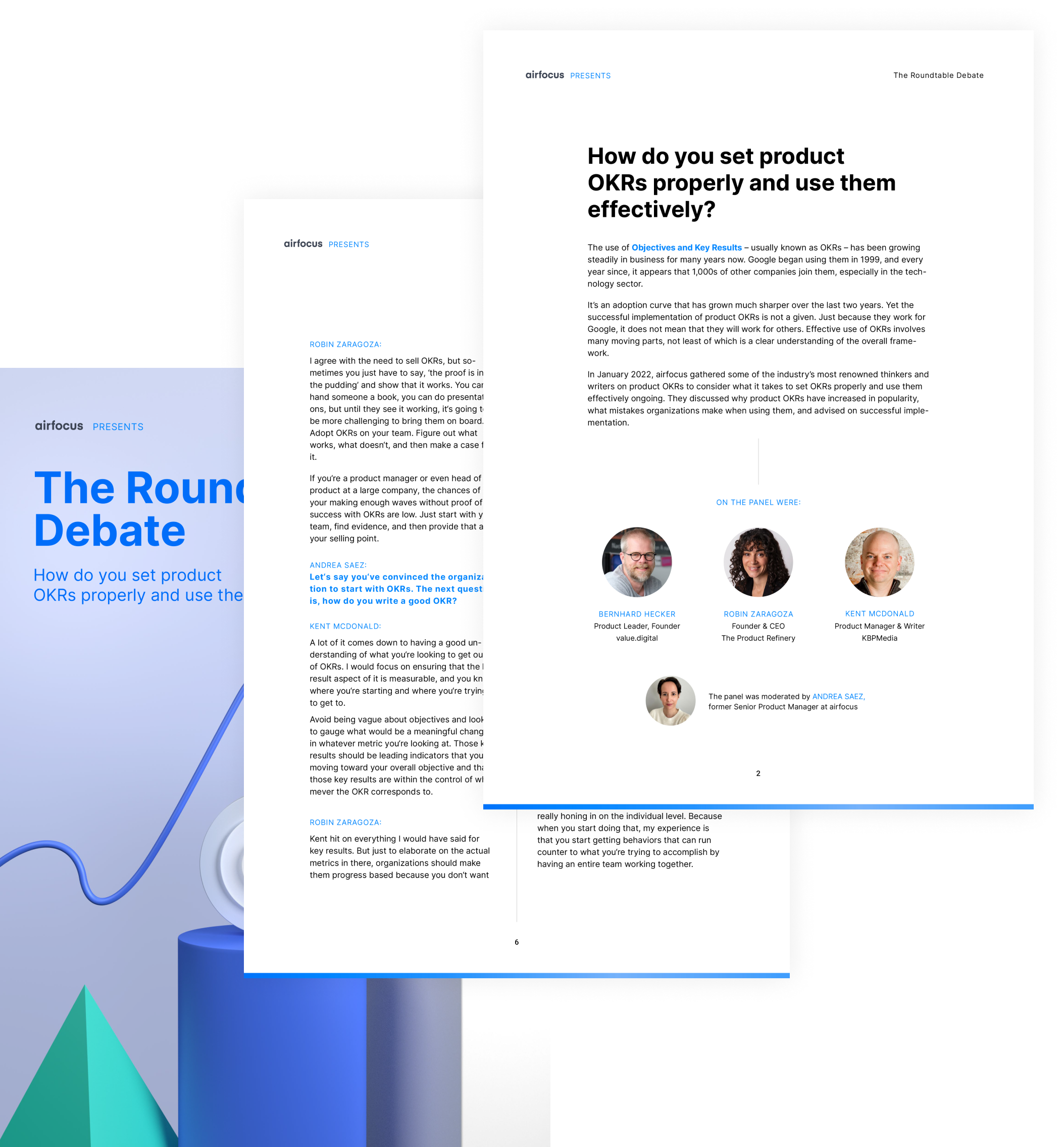 airfocus eBook: Report OKRs roundtable - how do you set product OKRs? - content