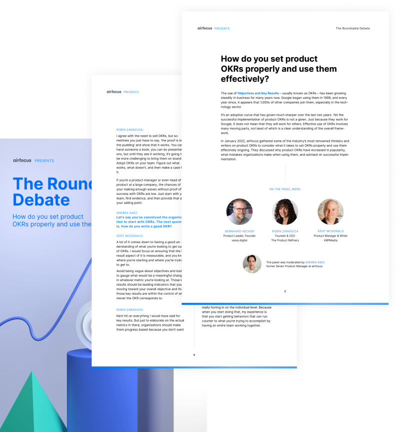 Roundtable Report OKR Mockup