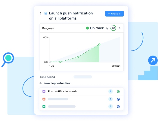 Link product work to OKRs for a comprehensive strategic view