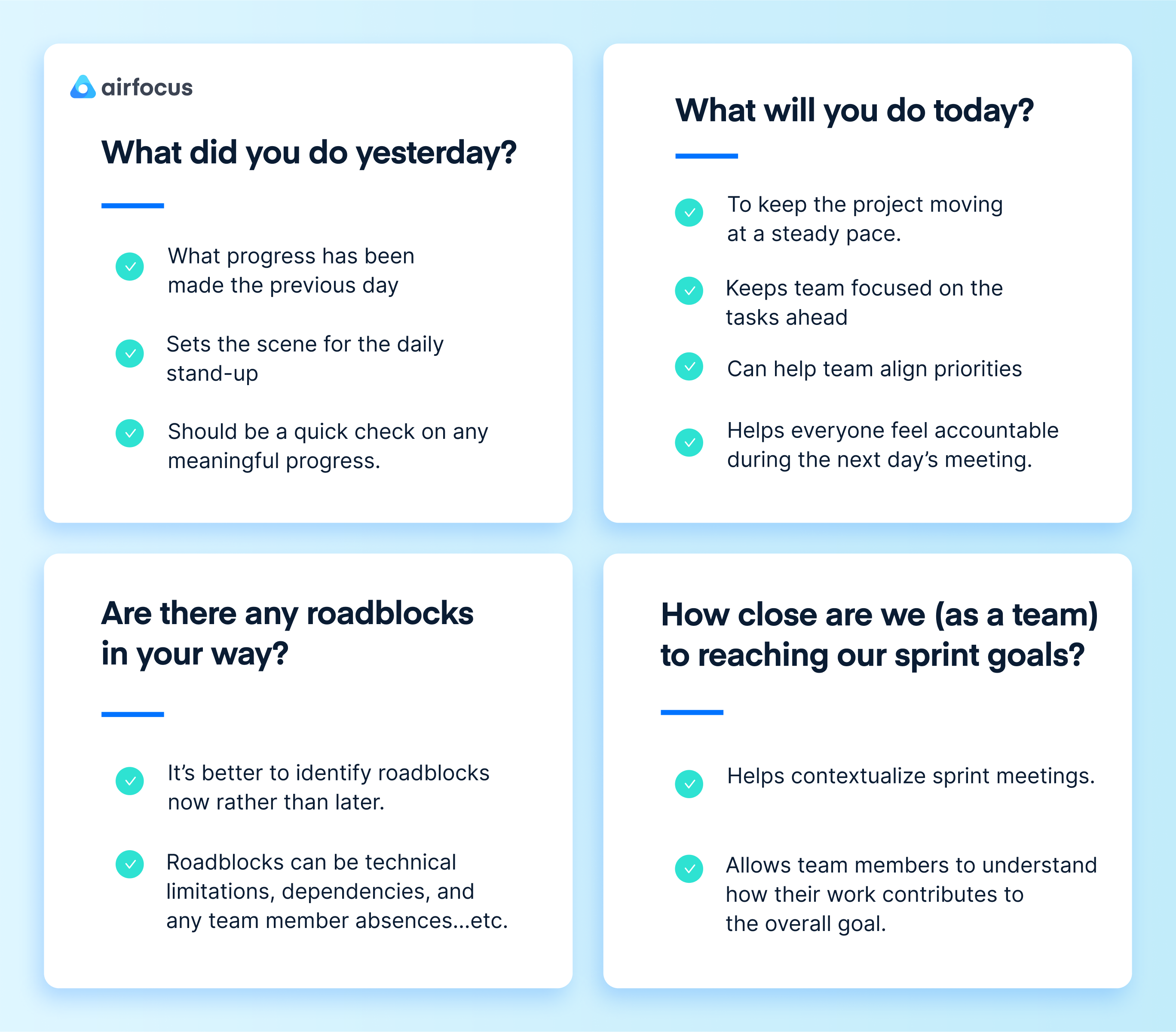 Scrum meeting template