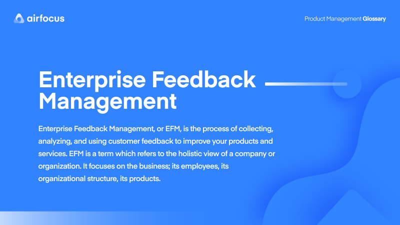 Enterprise feedback management
