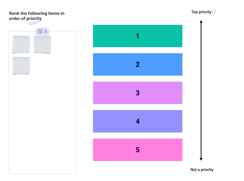Rank order activity template