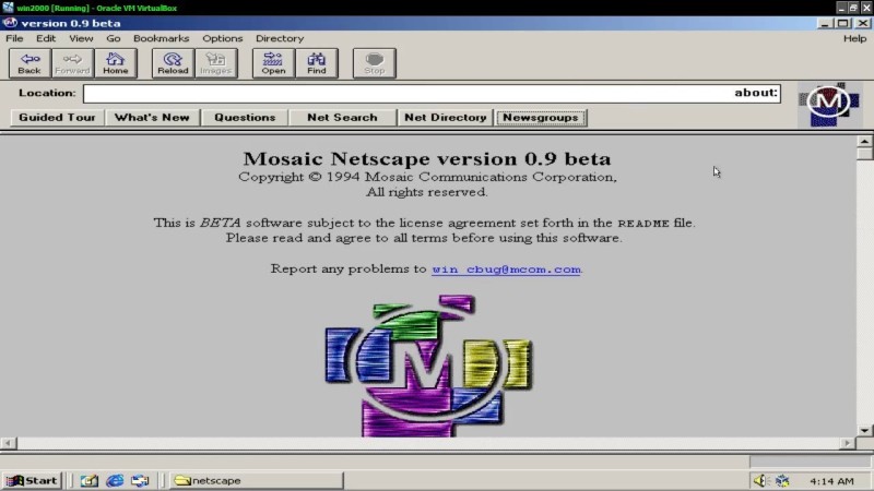 Mosaic-Netscape-0.9