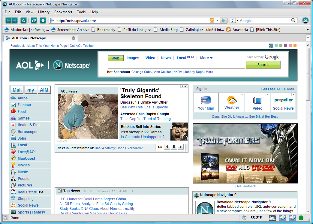 netscape navigator web browser