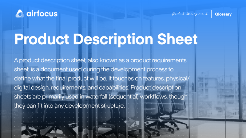 What Is A Product Description Sheet?