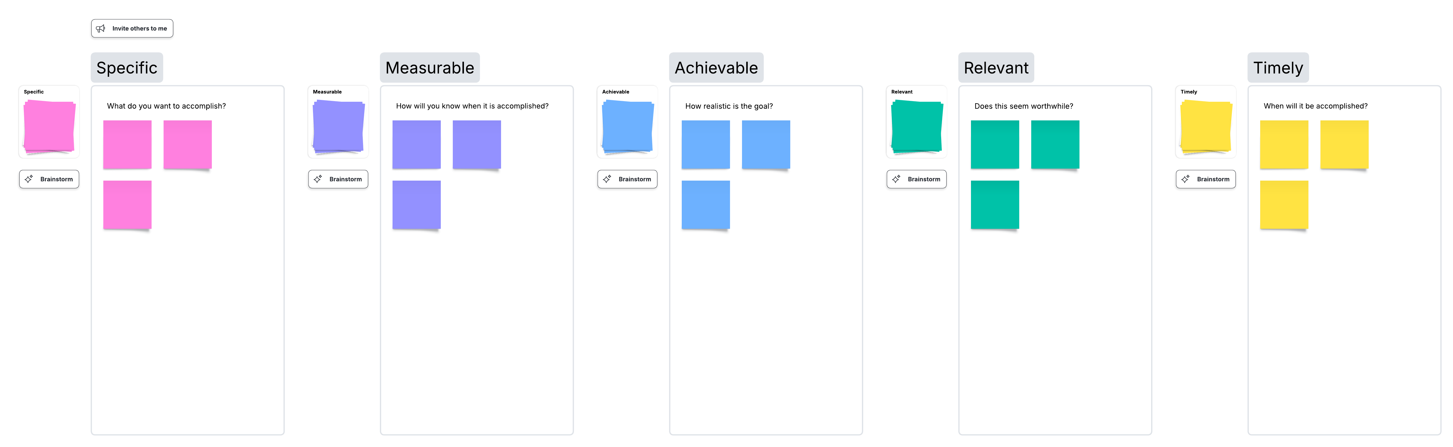 Lucid SMART goals template