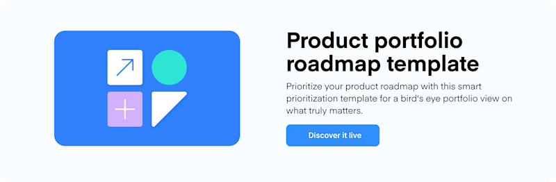 Product portfolio roadmap template