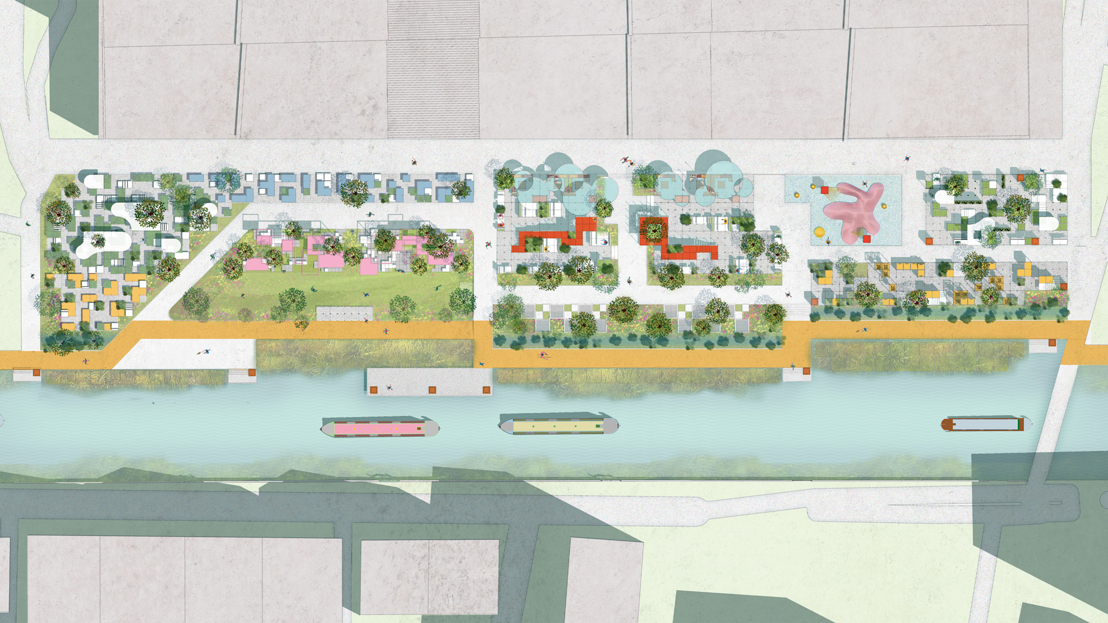 A Collaborative Landscape for a Floating Community