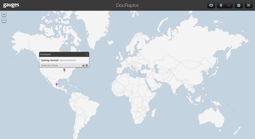 See where your website visitors are coming from in real time.