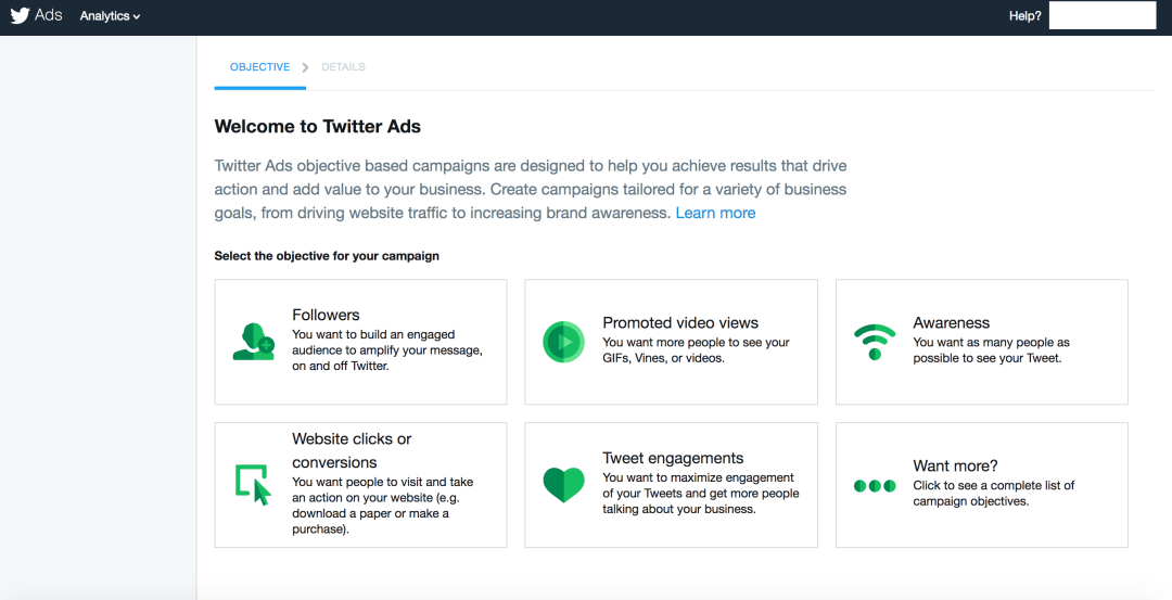 Enables marketers to develop custom ads based on campaign objectives like engagement, awareness, and new followers