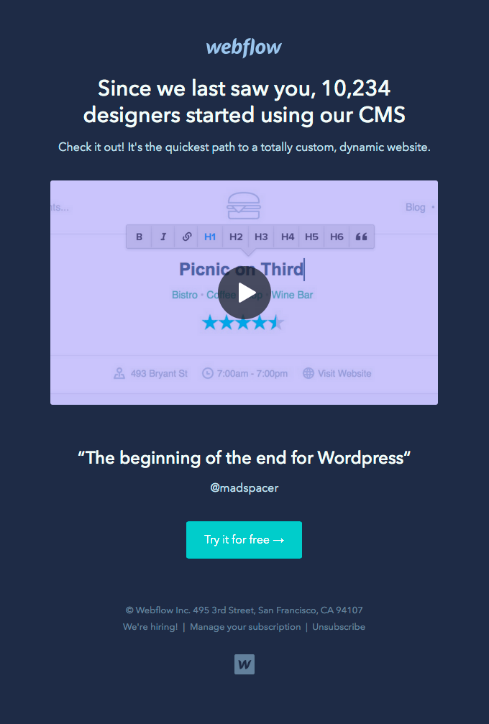 webflow-email