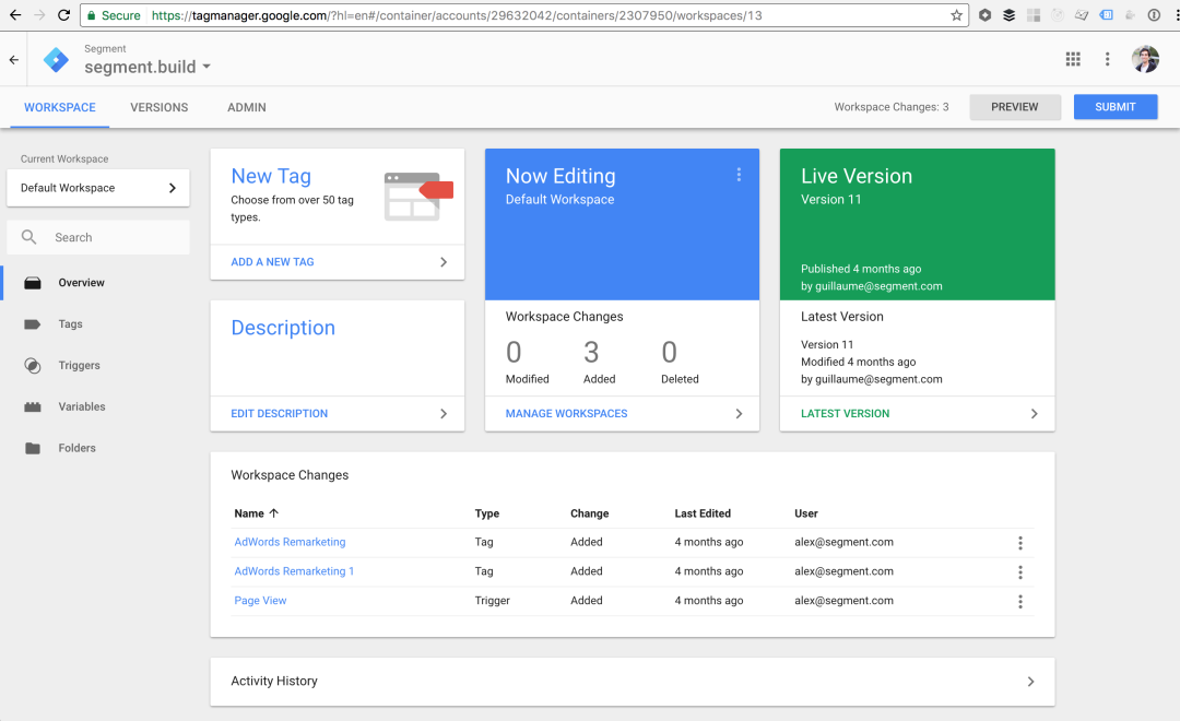Provides at-a-glance dashboard so marketers can add new tags and manage tags with a few clicks