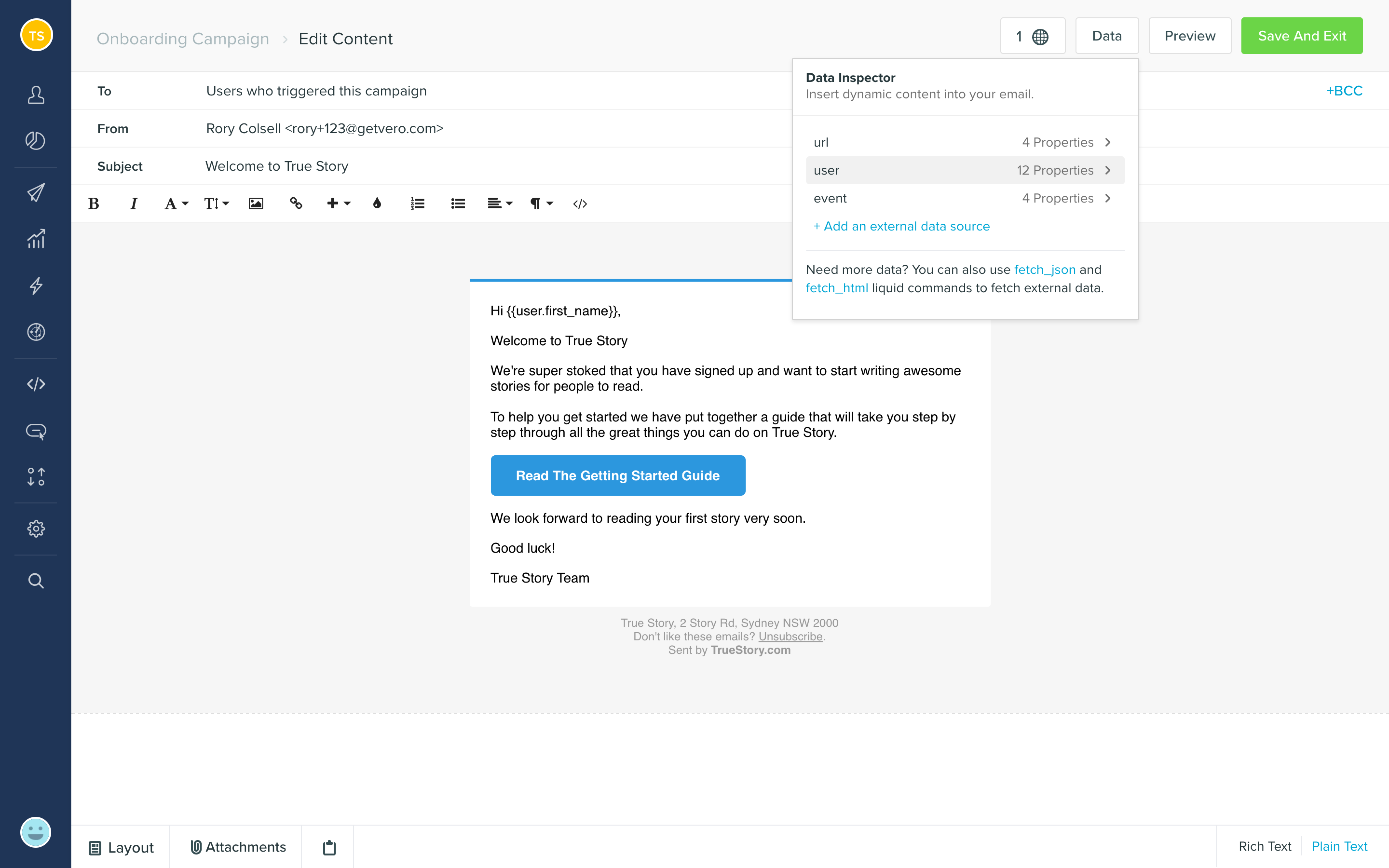 Store base templates centrally, add custom data from any API with ‘Fusion,' and add editable regions.