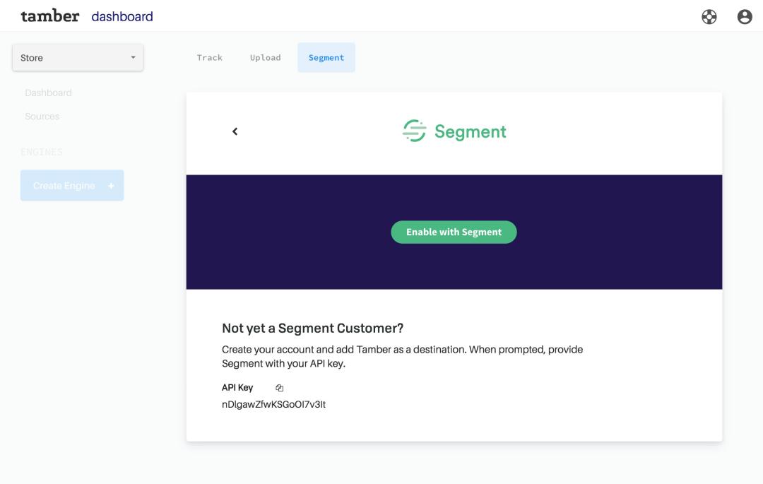 Connect with a click. Tamber supports Segment Video and E-Commerce API Specs for super simple integrations.