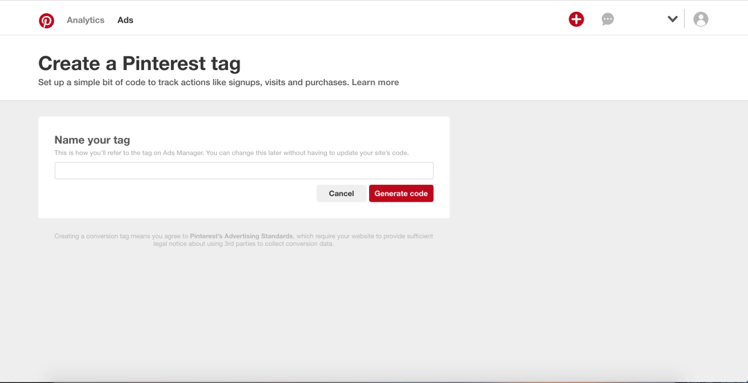 Enables marketers to create tracking tag with a few clicks