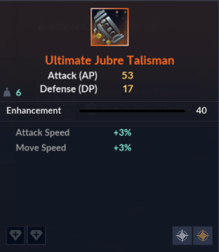 Ultimate Jubre Talisman