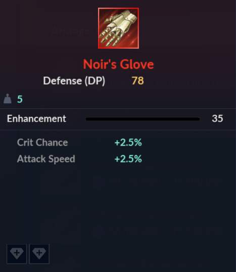 Noir's Glove