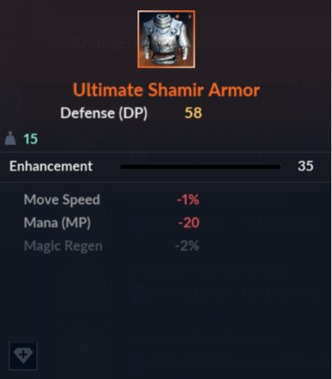 Ultimate Shamir Armor Chest