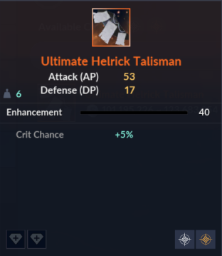 Ultimate Helrick Talisman