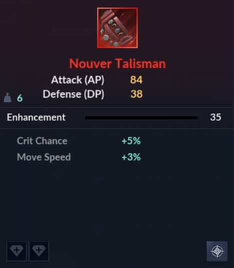 Nouver Talisman Sub-Weapon