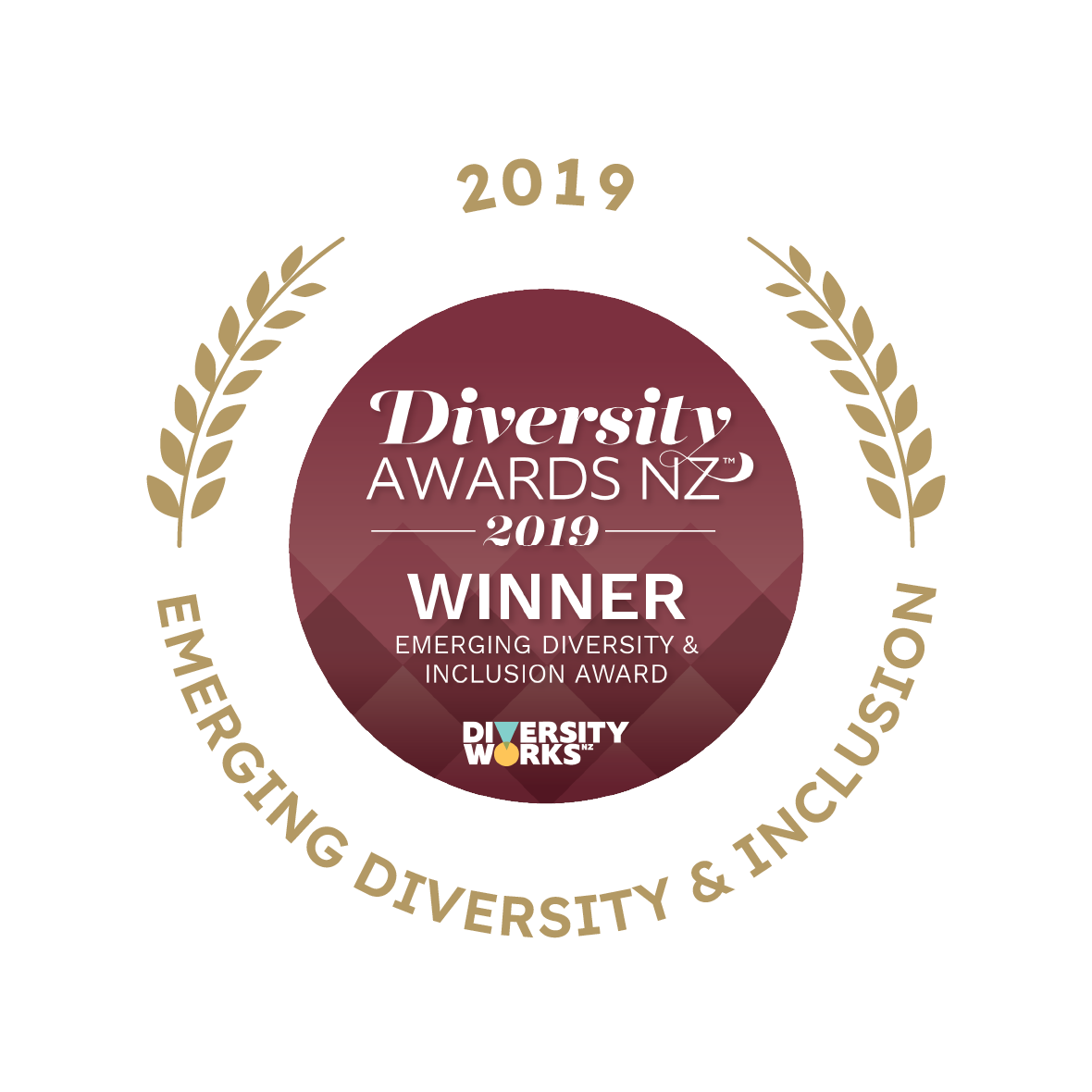 Badge image: Emerging Diversity and Inclusion - Winner