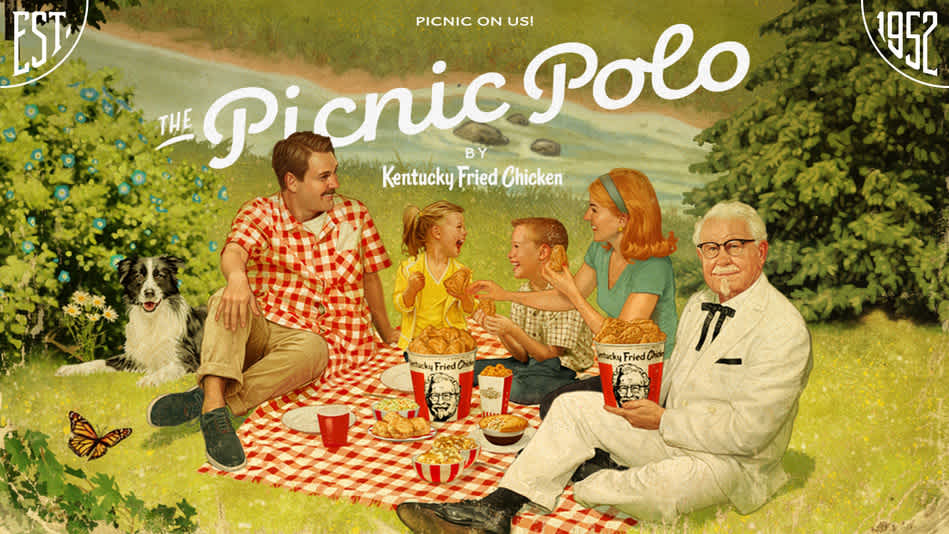KFC'S PICNIC POLO MEANS YOU CAN PICNIC LITERALLY ANYWHERE THIS SUMMER