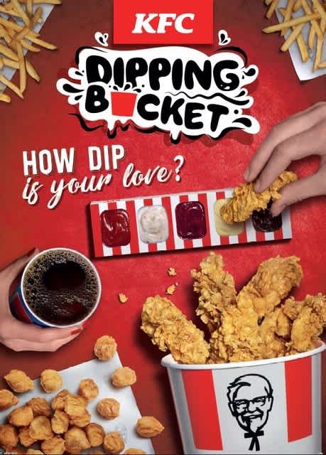 KFC ITALY'S DIPPING BUCKET RETURNS AND IT'S "DIP LOVE" AGAIN!
