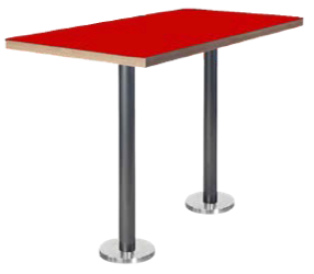 Green Line Furniture, Red Top Table