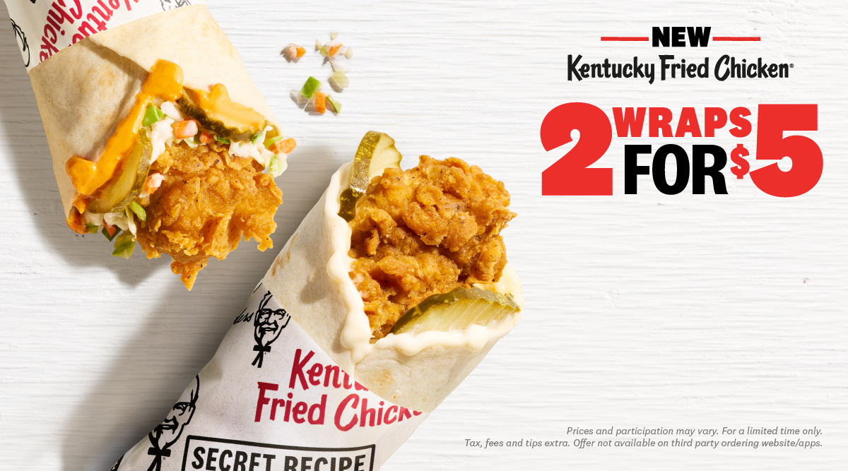 Kfc deals menu usa