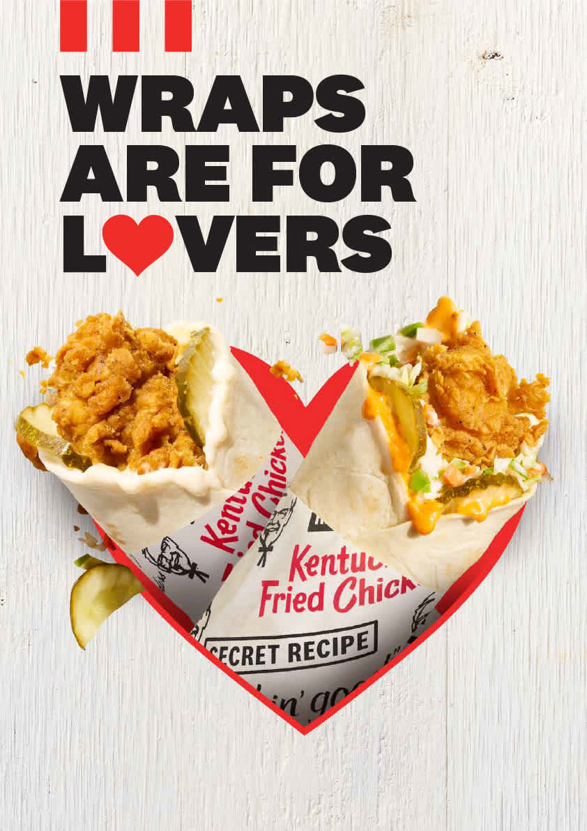KFC Wraps Are For Lovers Valentines Day