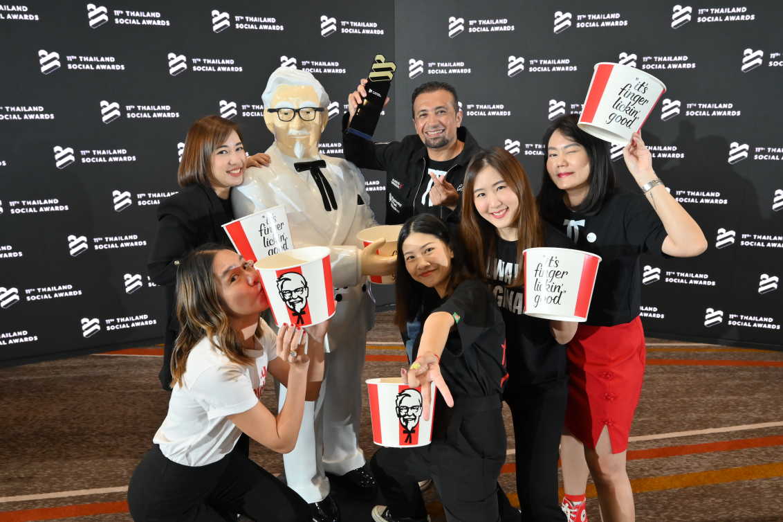 KFC Thailand Strikes Gold Again: ‘Best Brand Performance on Social Media’ for the 8th Year in a Row!