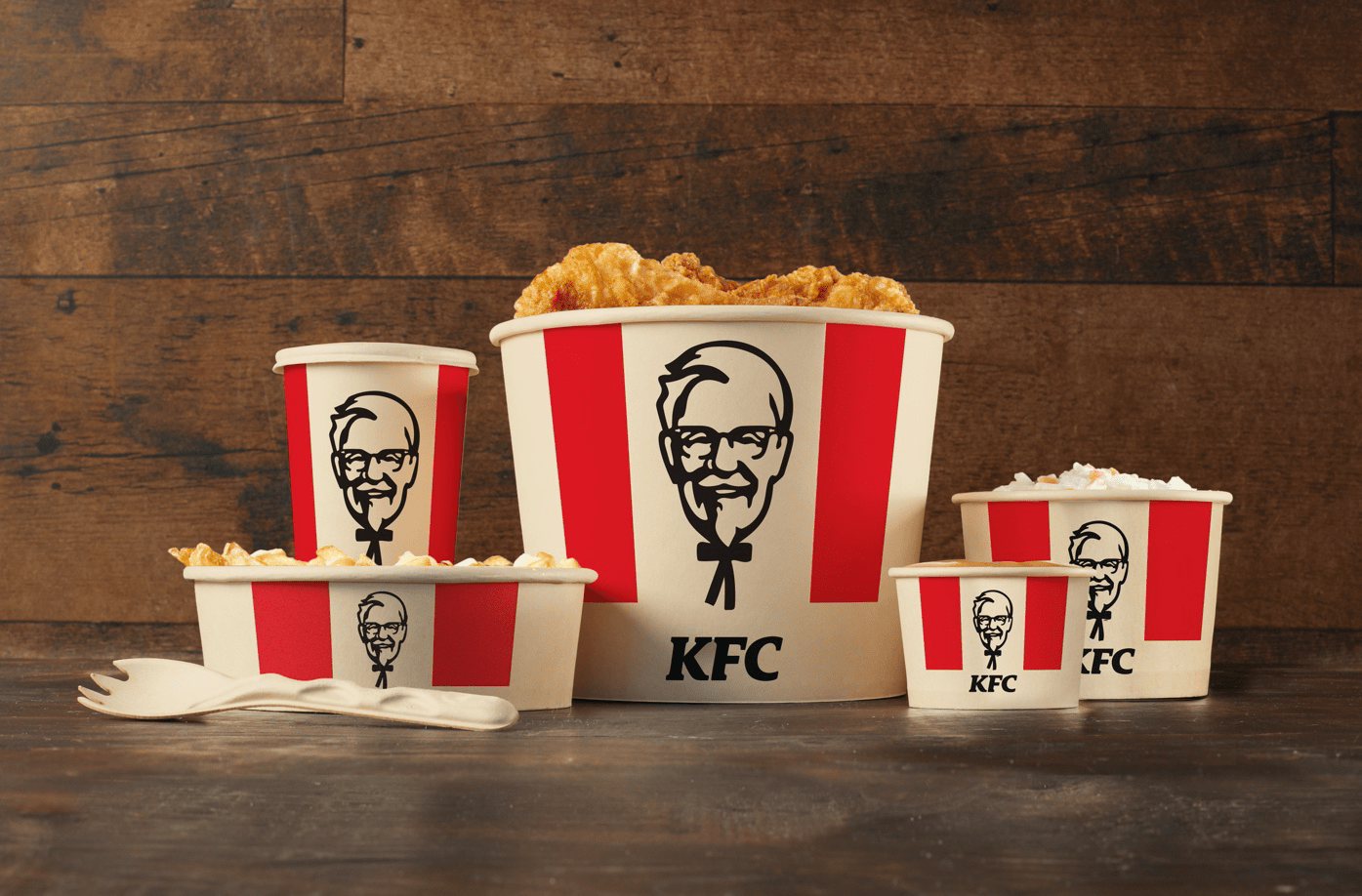 Renderings of KFCs-home-compostable-packaging