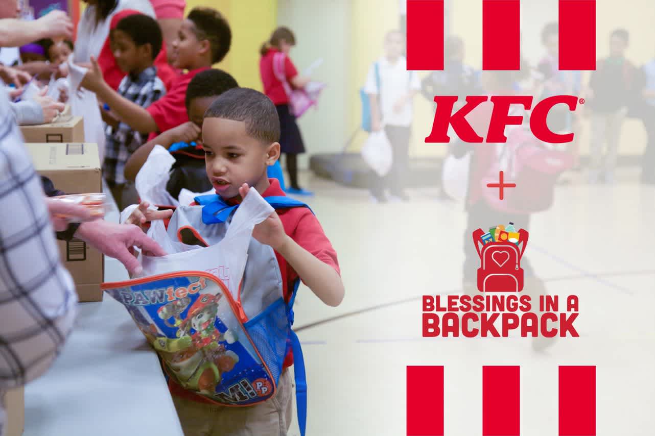 KFC PARTNERS WITH BLESSINGS IN A BACKPACK TO PREVENT CHILD HUNGER DURING SCHOOL CLOSURES