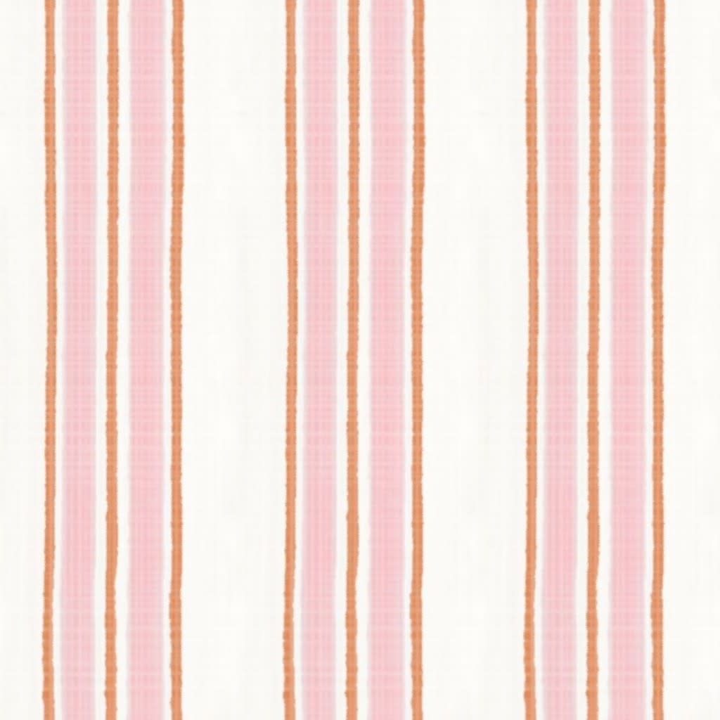 Pink and Orange Anderson Stripe Wallpaper by danika_herrick