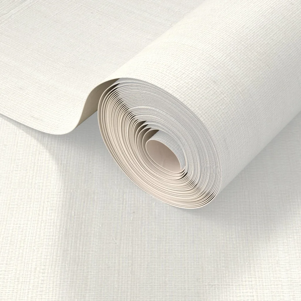 Unprinted roll of Grasscloth wallpaper