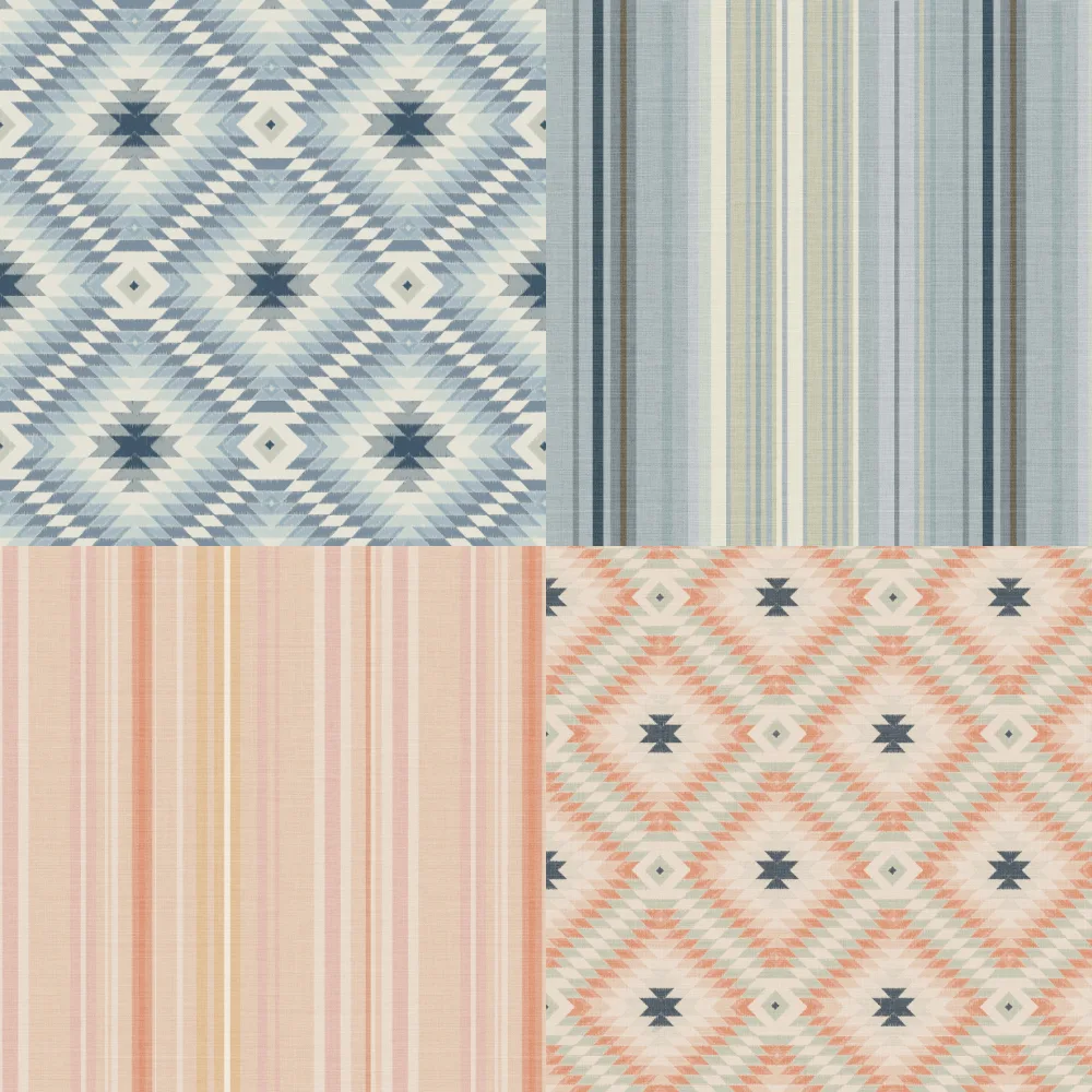 A grid of 4 Western designs from mint_tulips