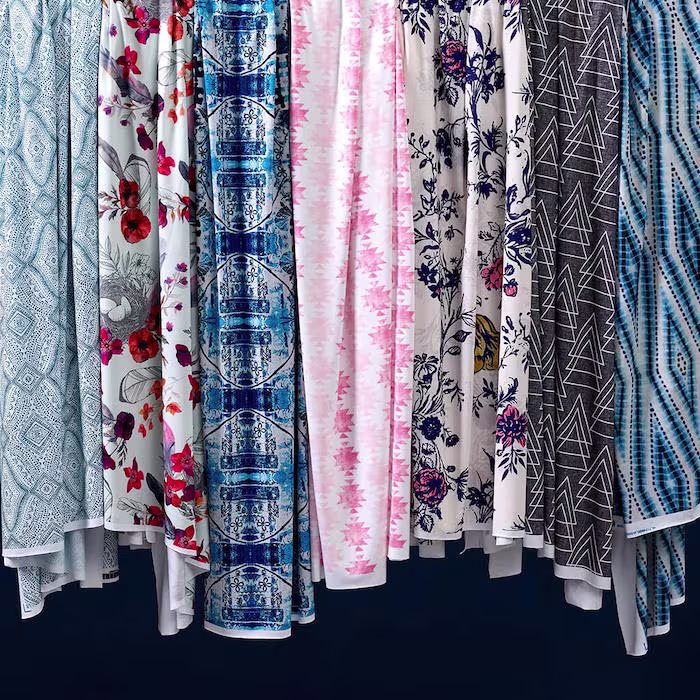 Close-up of Modern Jersey fabric showing its smooth knit construction