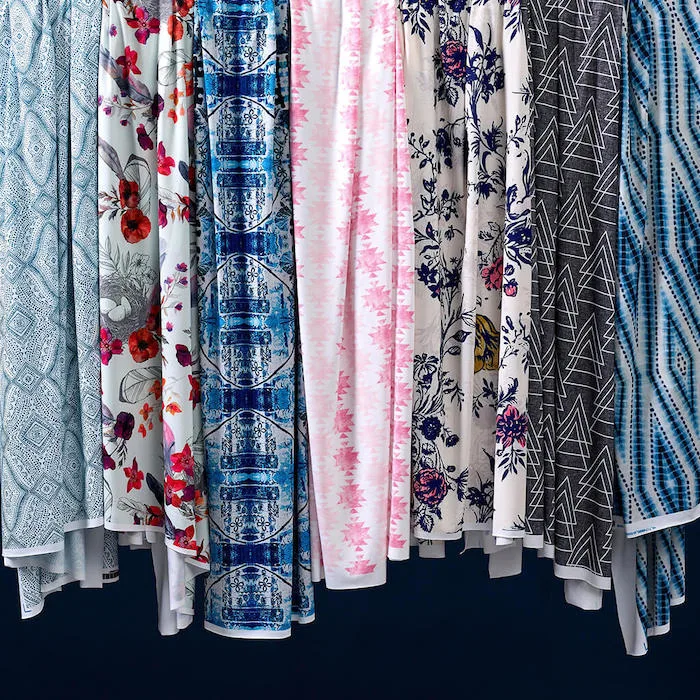 Close-up of Modern Jersey fabric showing its smooth knit construction
