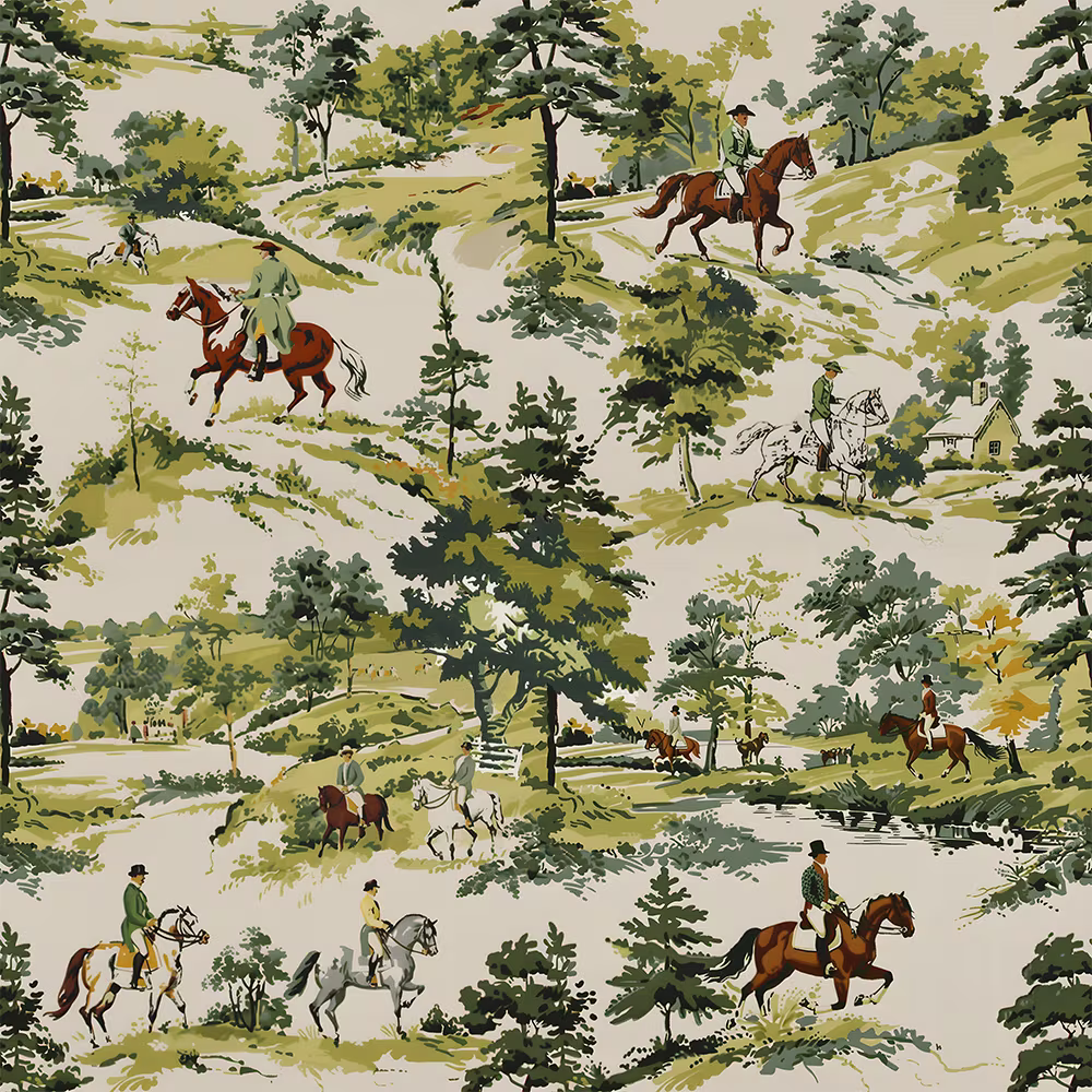 A vintage equestrian design from cherylgrahamdesigns