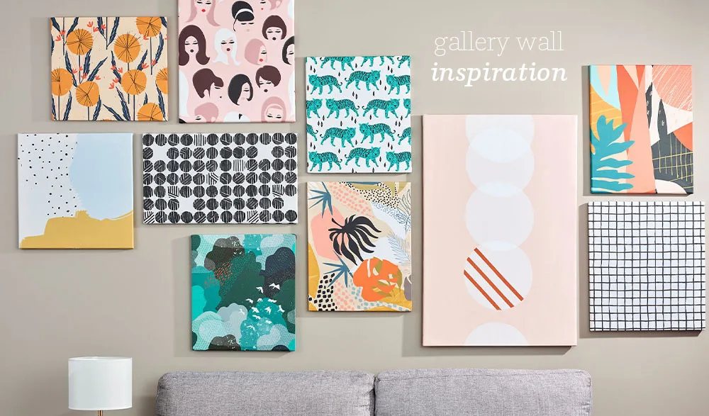 Spruce Up Your Space With a DIY Budget-Friendly Gallery Wall | Spoonflower Blog 